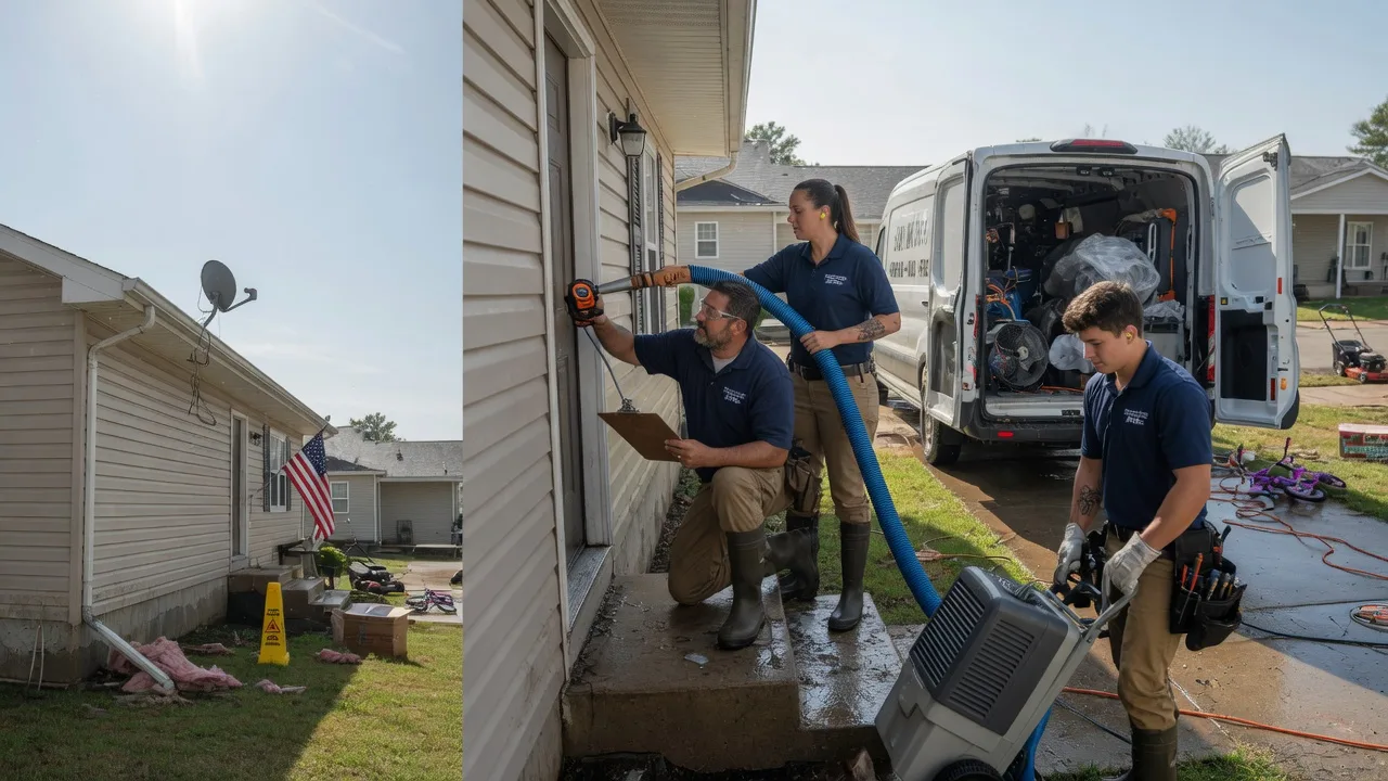 Ceiling Water Damage Restoration in Winnsboro, LA near me